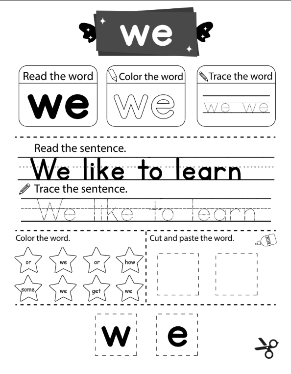 Read and learn words sample 5